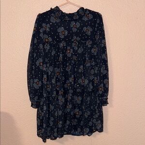 Mayoral Navy Floral Kids Dress